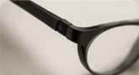 Glasses with a light metal frame